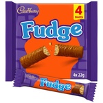 Cadbury Fudge Chocolate Bars 4 Pack (22 g)